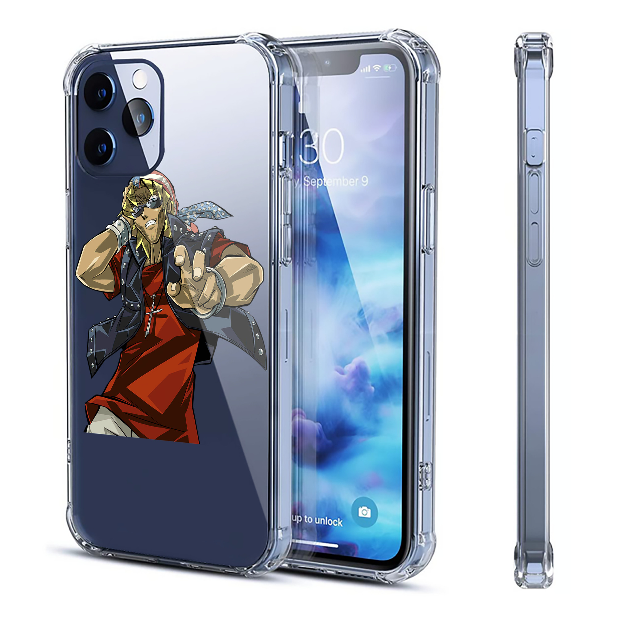 （画像用） 遊☆戯☆王 Yu-Gi-Oh! 【iPhone 12シリーズ対応】透明スマホケース（クリアソフトケース）